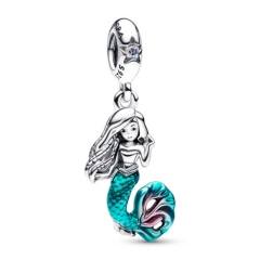 Pandora ékszer A kis hableány Ariel ezüst függő charm