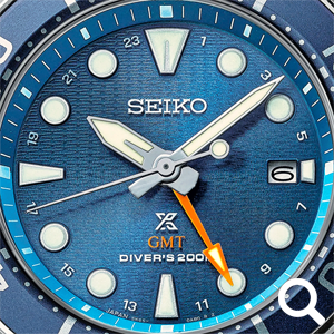 Seiko Prospex Aqua 'SUMO' Solar GMT Diver kék búváróra