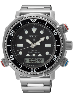 Seiko Prospex Solar Arnie Tuna Hybrid ezüst búváróra