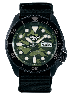 Seiko 5 Sports Yuto Horigome zöld automata karóra