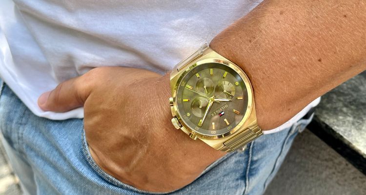 Tommy Hilfiger Dexter arany színű acél férfi óra