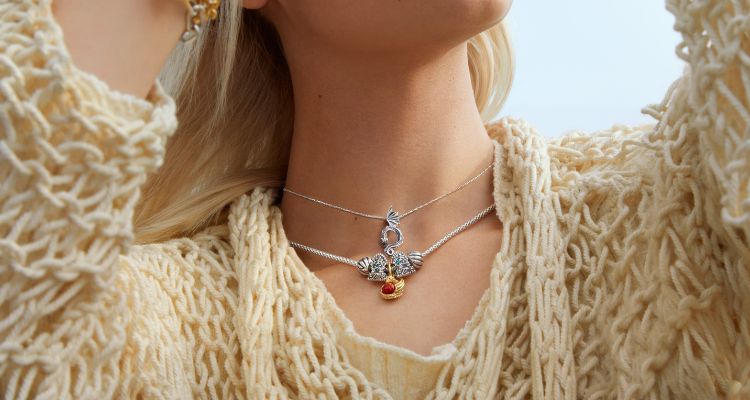 Pandora ékszer Trónok harca sárkánytűz függő shine charm