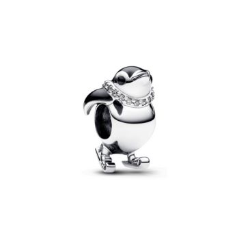 Pandora ékszer Síelő pingvin ezüst charm