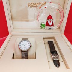 Roamer Valais gyöngyház számlapos női óra szett gyémánttal