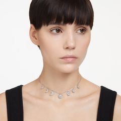 Swarovski Luna choker nyaklánc hold elemekkel fehér kristállyal