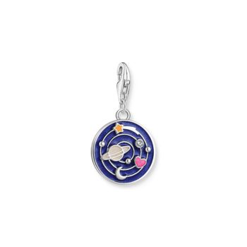 Thomas Sabo Ezüst galaxis charm kék tűzzománccal