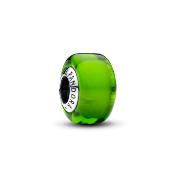 Pandora ékszer Zöld mini muránói üveg charm