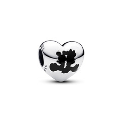 Pandora ékszer Disney Mickey és Minnie szív ezüst charm