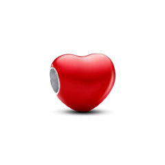 Pandora ékszer Színvátló piros szív charm rejtett üzenettel