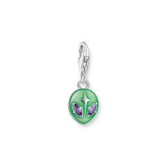 Thomas Sabo Ezüst ufo charm zöld tűzzománccal és cirkóniával