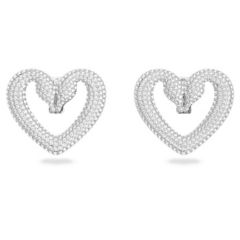 Swarovski Una ezüst színű klipsz kristályokkal
