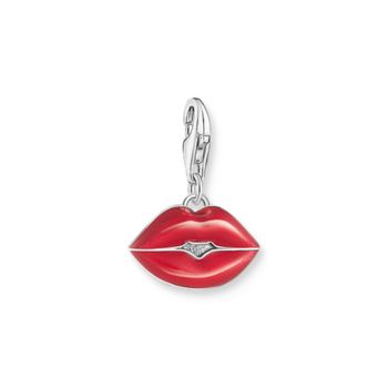 Thomas Sabo Piros csókolható ajkak ezüst charm