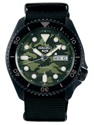 Seiko 5 Sports Yuto Horigome zöld automata karóra