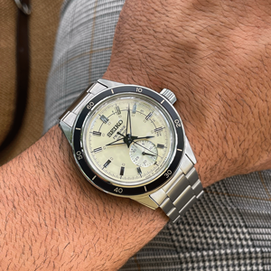 Seiko Presage Style 60's elefántcsont férfi automata karóra