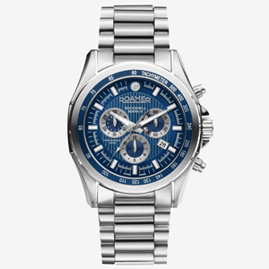 Roamer Rockshell Mark III kék számlapos kronográf férfi óra