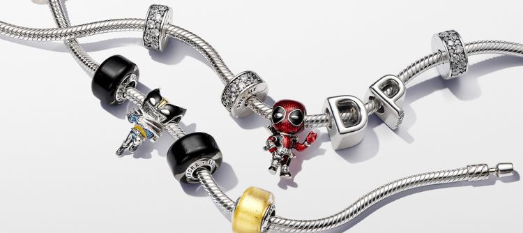 Pandora Wolverine és Deadpool charm