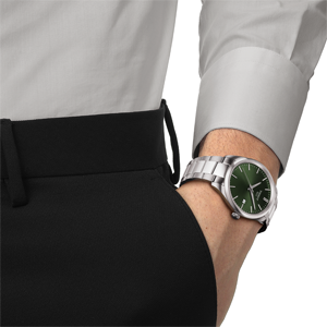 Tissot PR 100 zöld számlapos quartz férfi karóra