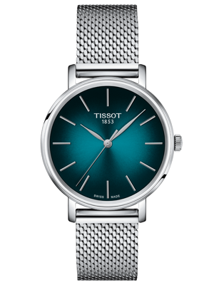 Tissot Everytime zöld számlapos női óra