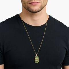 Thomas Sabo Nagy aranyozott ezüst iránytű medál zöld lappal