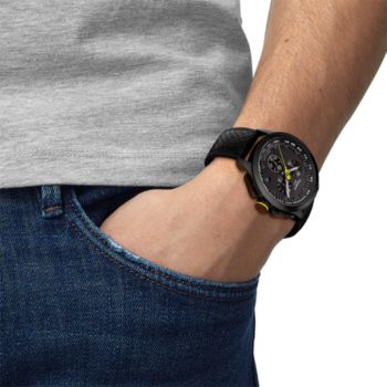 Tissot Cycling Chronograph Tour de France 2022 Special Edition fekete karóra
