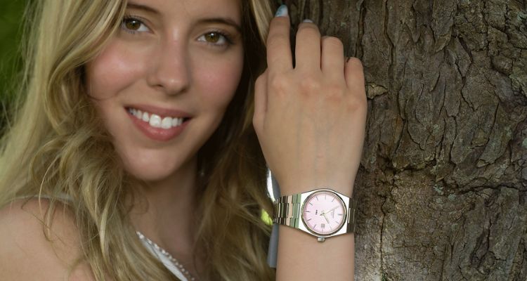 Tissot PRX quartz rózsaszín számlapos karóra