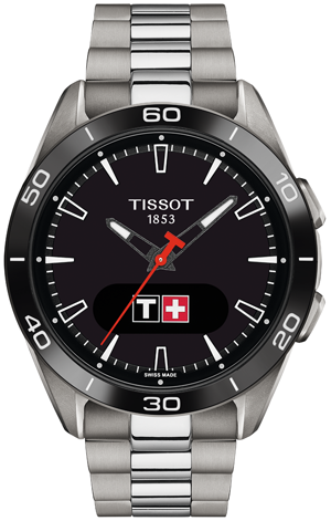 Tissot T-Touch Connect Sport titánium titán fémszíjas solar hybrid okosóra
