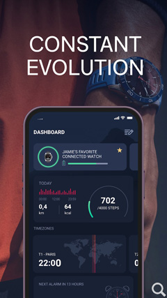 Tissot T-Connect applikáció aktivitás méréssel