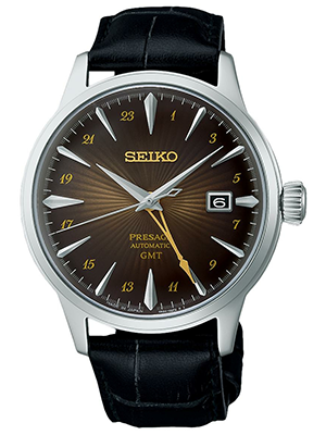  Seiko Presage cocktail rusty nail cocktail time gmt mechanikus automata férfi karóra
