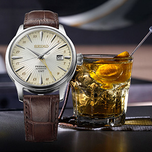 Seiko Presage Cocktail Time 'Acacia' GMT férfi karóra