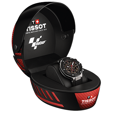 Tissot T-Race MotoGP 2025 Limited Edition chronograph bukósisak díszdobozban