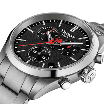 Tissot PR 100 'Vuelta' fekete chronograph férfi karóra