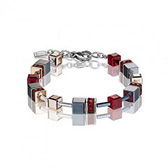 Coeur De Lion Geocube piros fekete karkötő