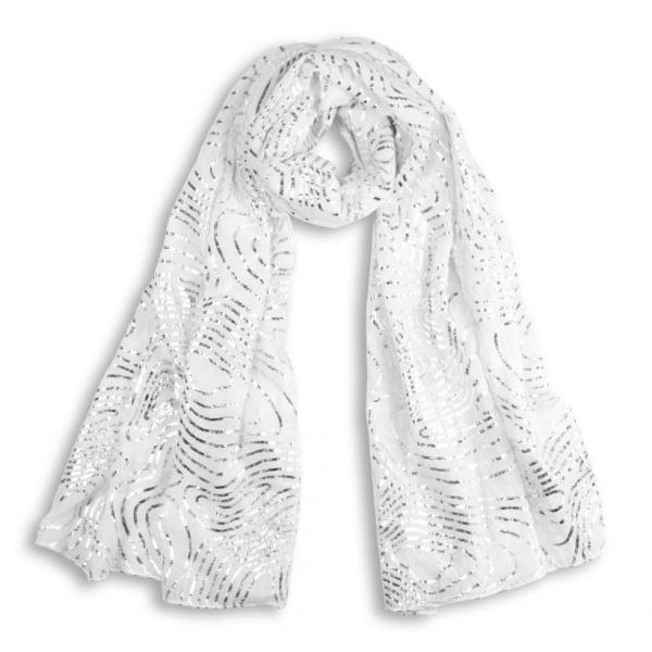 Katie Loxton Wave fehér ezüst sál
