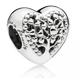 Pandora ékszer A szeretet fája szív ezüst charm