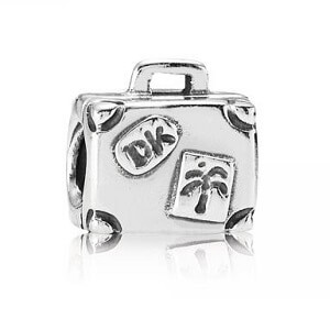 Pandora ékszer Bőrönd ezüst charm