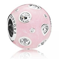 Pandora ékszer Gyöngyházfényű rózsaszín álmok charm