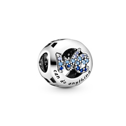 Pandora ékszer Me and We ezüst charm kék kristállyal