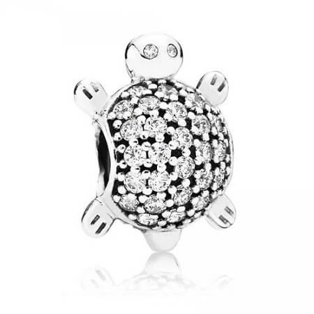 Pandora ékszer Tengeri teknős ezüst charm cirkóniával
