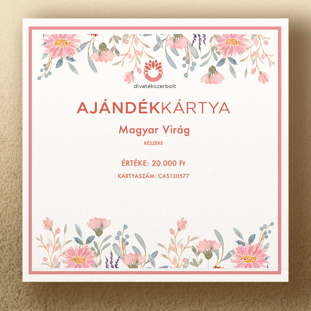Divatékszerbolt ajándékkártya