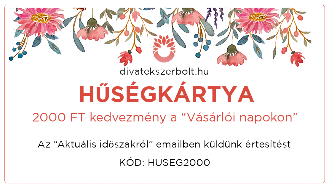 Divatékszerbolt - hűségkártya