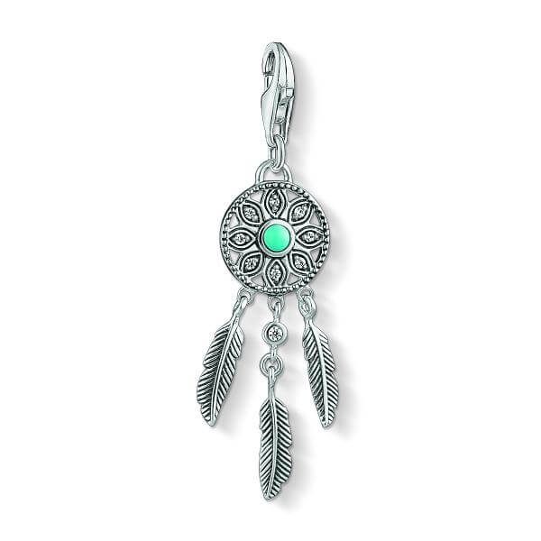 Thomas Sabo Álomfogó ezüst charm cirkóniával türkizzel