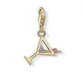 Thomas Sabo Arany koktélos pohár charm