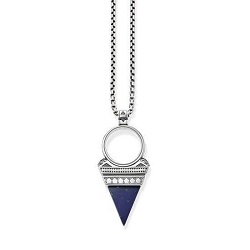 Thomas Sabo Ezüst lánc kék háromszög medállal