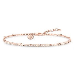 Thomas Sabo Karma kerék rozé karkötő