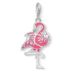 Thomas Sabo Rózsaszín flamingó charm