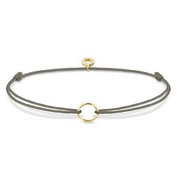 Thomas Sabo Textil karkötő arany charmtartó karikával
