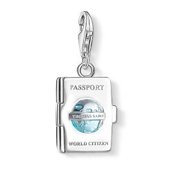 Thomas Sabo Útlevél ezüst charm tűzzománccal