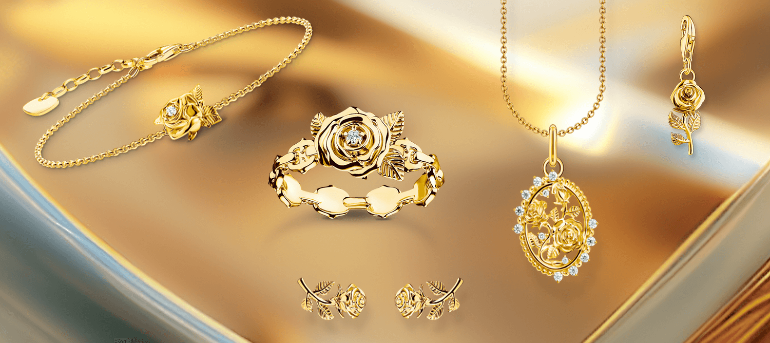 Thomas Sabo aranyozott romantikus rózsák