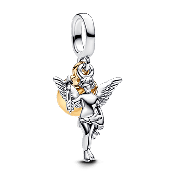 Cupidó kéttónusú charm