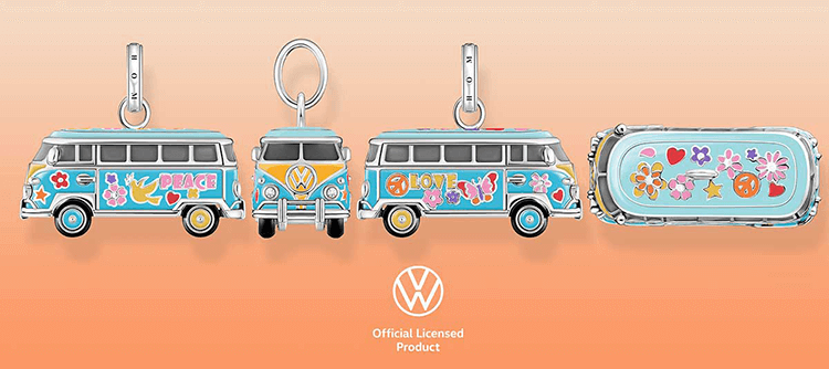 Thomas Sabo VW kisbusz ezüst charm